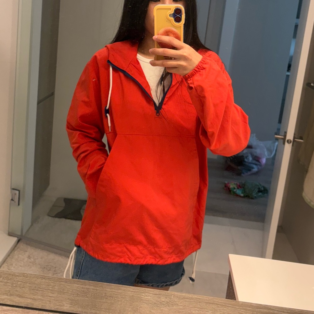 Red Windbreaker Jacket